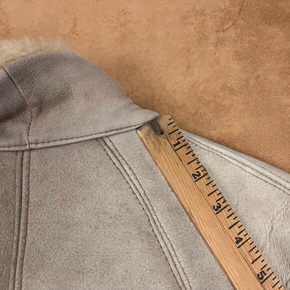 Vintage PEPCO Shearling Sheepskin Pennylane Fur Leather Coat S Made in Turkey - Picture 14 of 16